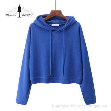 Embroidered Hooded Unlined 100% Cotton Hoodies Women